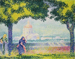 La Iglesia de Santa Maria degli Angeli, 1909 de Henri Edmond Cross
